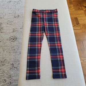 New! J. Crew sz 6 Crewcuts Girls' Everyday Leggings AR274 Tartan Navy Plaid NWT